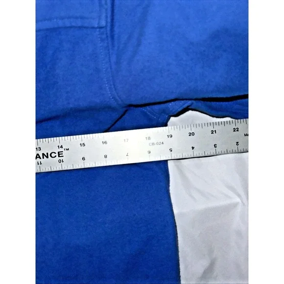 LL Bean Vintage Pullover Flannel/Fleece Blue Half Zip XS Women, Regular Fit NWT - Picture 10 of 11